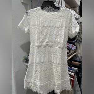 White lace dress